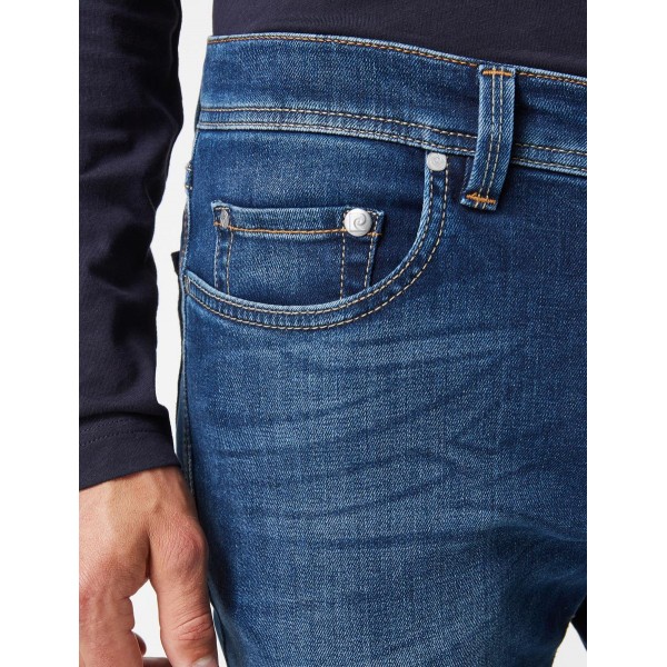 Pantalón vaquero azul medio lavado de Pierre Cardín Fit future flex - 6