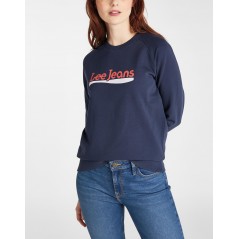 Sudadera Lee azul. Logo Lee jeans - 1