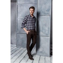 Pantalón chino Fyord, falso liso, modelo  FORE/CI - 2