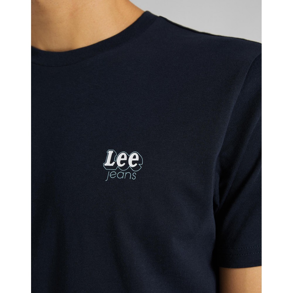 Camiseta Lee SS MALL LOGO TEE SKY CAPTAIN - 1