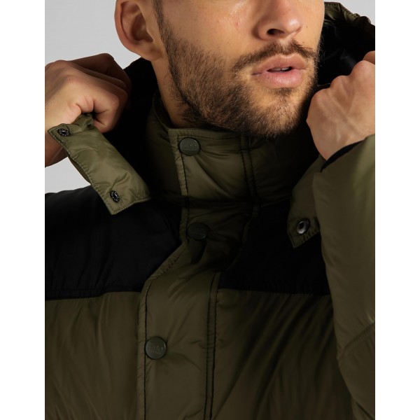 Cazadora PUFFER JACKET OLIVE GREEN - 2