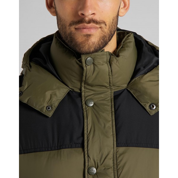 Cazadora PUFFER JACKET OLIVE GREEN - 3