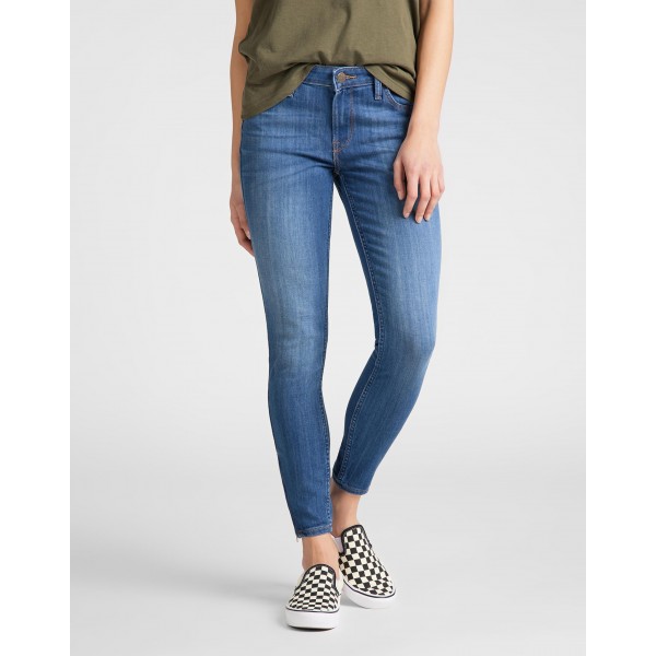 pantalon SCARLETT CROPPED HIGH BLUE