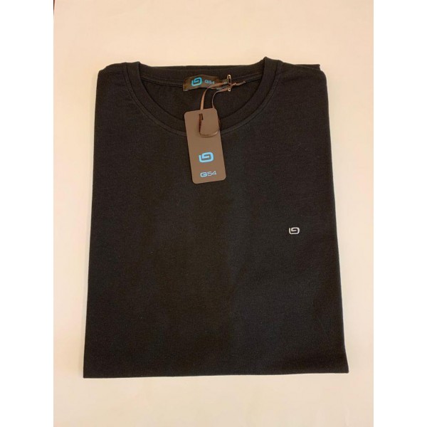 Camiseta lisa G54 cuello caja manga corta con logo. - 1