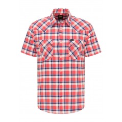 Camisa m/c Lee, con dos bolsillos y corchetes. Ss Western Aurora Red. - 1