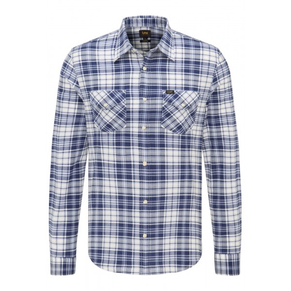 Camisa m/l Lee Clean Western, con dos bolsillos y corchetes - 7