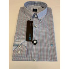 Camisa m/l G54 haciendo un mini cuadrito logo  a contraste. - 4