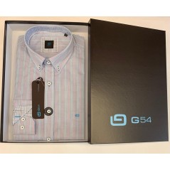 Camisa m/l G54 haciendo un mini cuadrito logo  a contraste. - 5