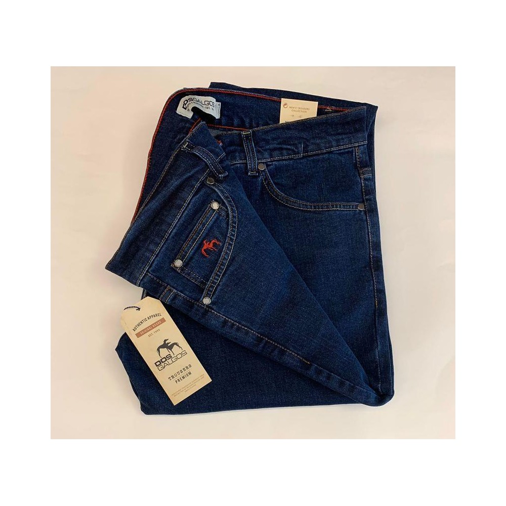 Pantalón vaquero premium Dos Galgos azul oscuro - 1