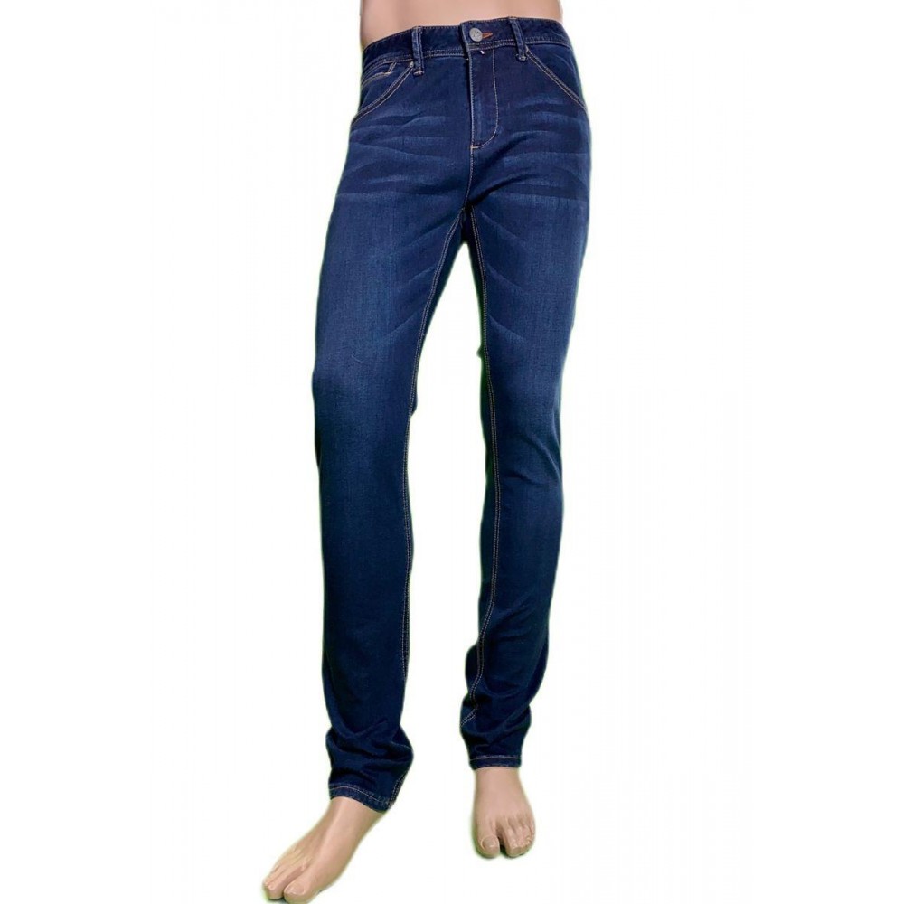 Pantalón vaquero juvenil elástico, color azul lavado, Matrix de BX jeans. - 1
