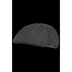 Gorra plana Flat cap en color gris con mini cuadro Camel Active - 1