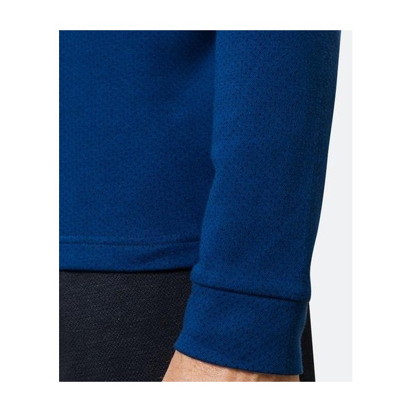 Polo manga larga falso liso, azul, de  Pierre Cardin - 9