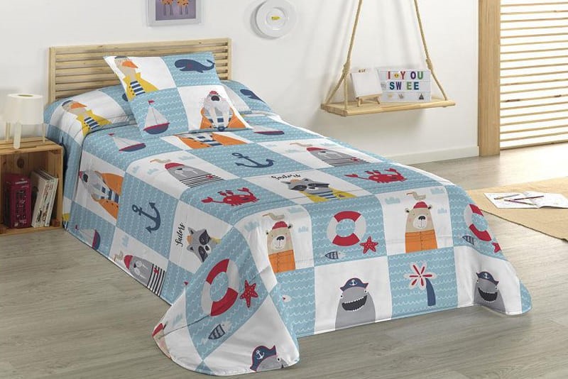 cama azul